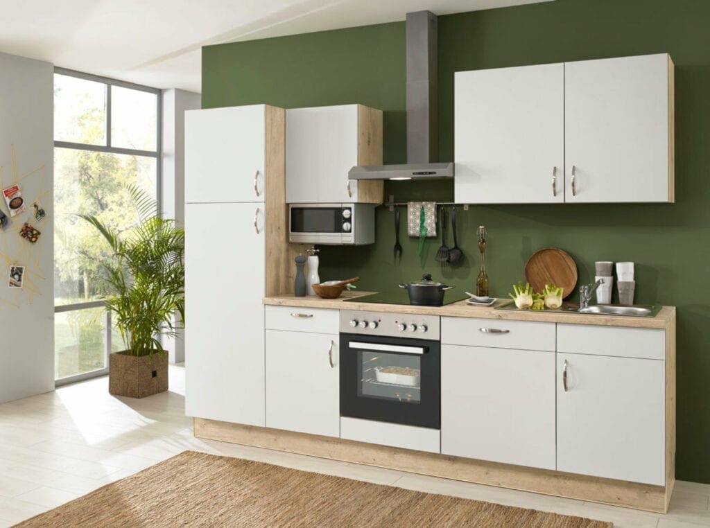 Bauformat Matt White Compact Kitchen | MHK Kitchen Experts