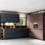 Brigitte Matt Velvet Blue Metal Oxide Kitchen | MHK Kitchen Experts