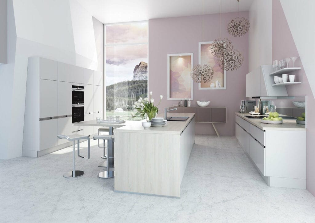 Brigitte Soft White Matt Kitchen | MHK Kitchen Experts