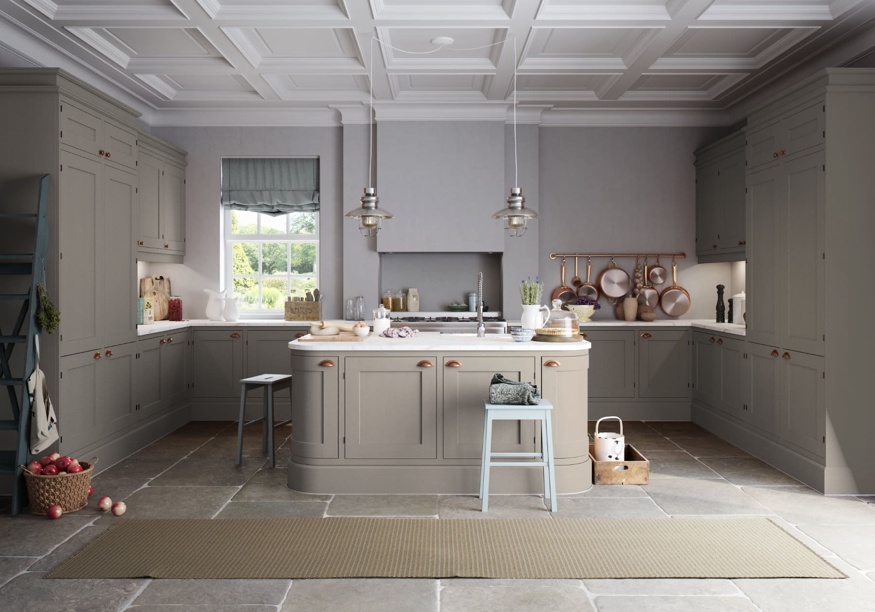 Manor Interiors Grey Shaker U Shaped Kitchen | MHK Kitchen Experts