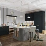 Manor Interiors Shaker L Shaped Kitchen With Island | MHK Kitchen Experts