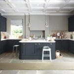 Manor Interiros Dark Shaker U Shaped Kitchen | MHK Kitchen Experts