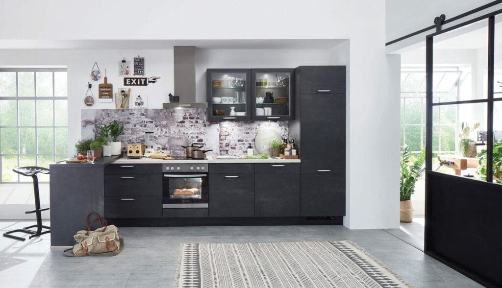 Nobilia Dark Modern Kitchen 2021 | MHK Kitchen Experts