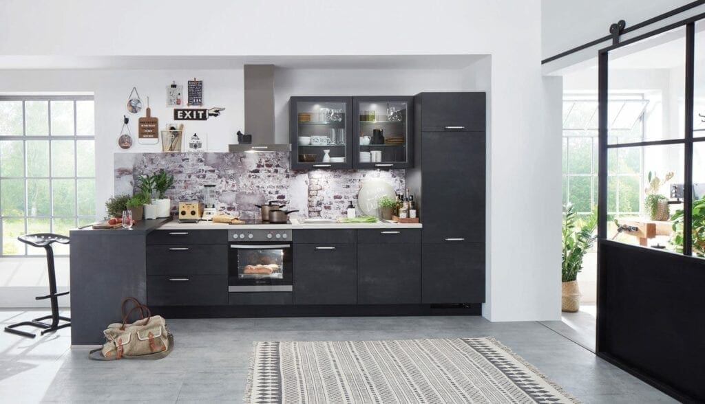 Nobilia Dark Modern Kitchen 2021 | MHK Kitchen Experts