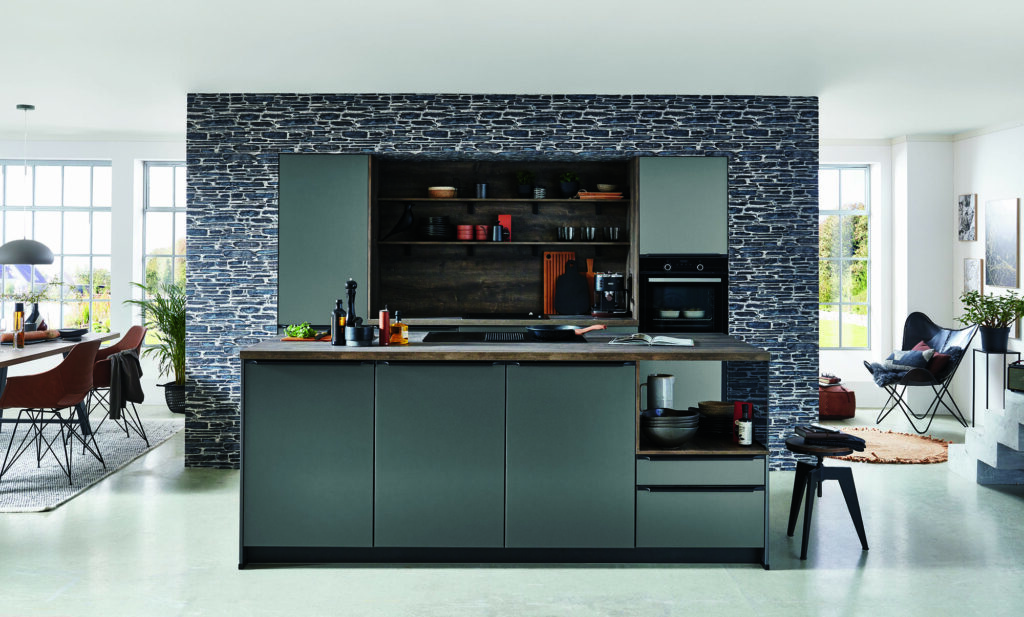 Small kitchen - Nobilia Grey Metallic Look Compact Handleless Kitchen 2021 2 | MHK Kitchen Experts