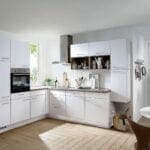 Nobilia Matt White L Shaped Kitchen 2021 | MHK Kitchen Experts