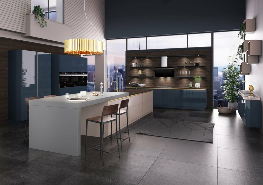 Brigitte Gloss German Handleless Kitchen | MHK Kitchen Experts