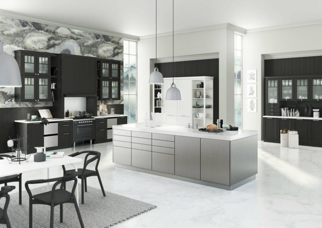 Bauformat Black Metallic Kitchen | MHK Kitchen Experts