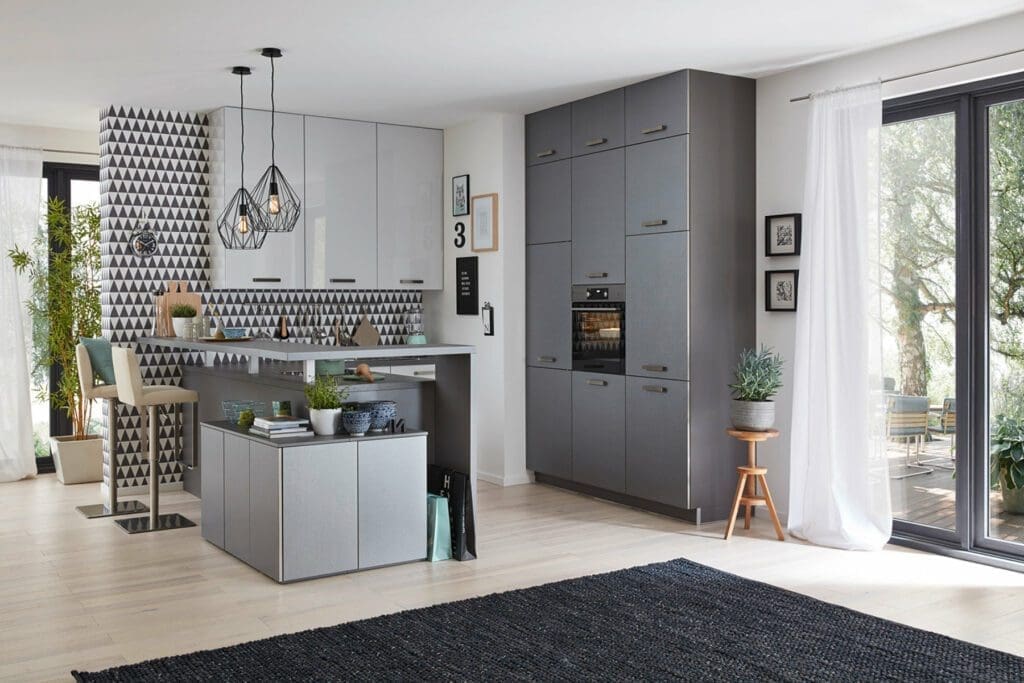 Brigitte Matt Grey Compact Kitchen 2 | MHK Kitchen Experts