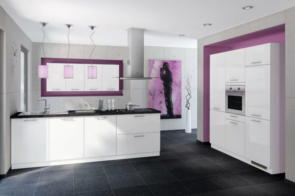 Bauformat White Gloss Kitchen | MHK Kitchen Experts