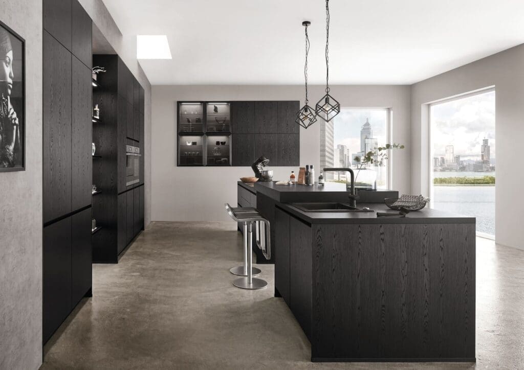 black kitchen design ideas | MHK Kitchen Experts