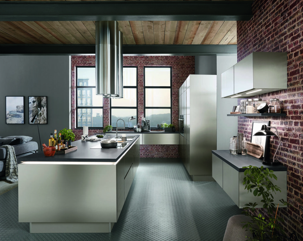Luxury kitchen ideas -Nobilia Metallic Handleless Kitchen 2021 | MHK Kitchen Experts