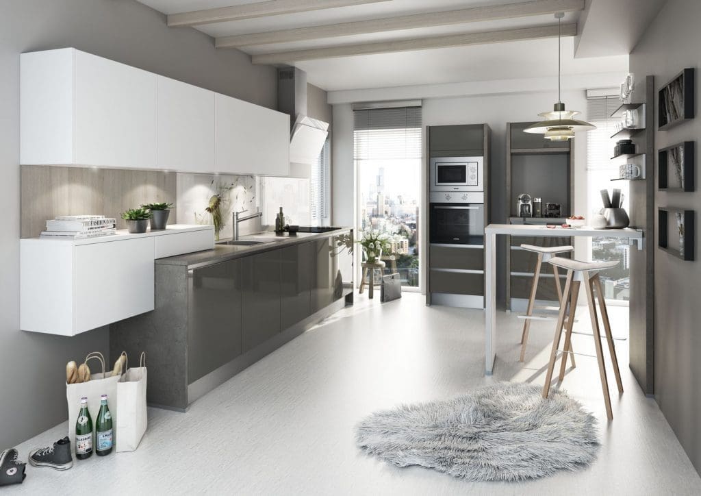 Grey and white kitchen | MHK Kitchen Experts
