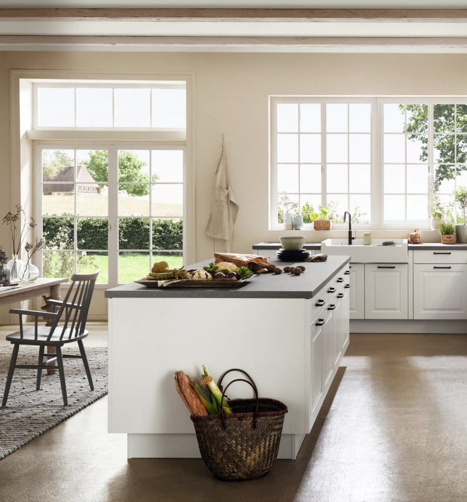 Nobilia White Shaker Kitchen With Island 1 | MHK Kitchen Experts