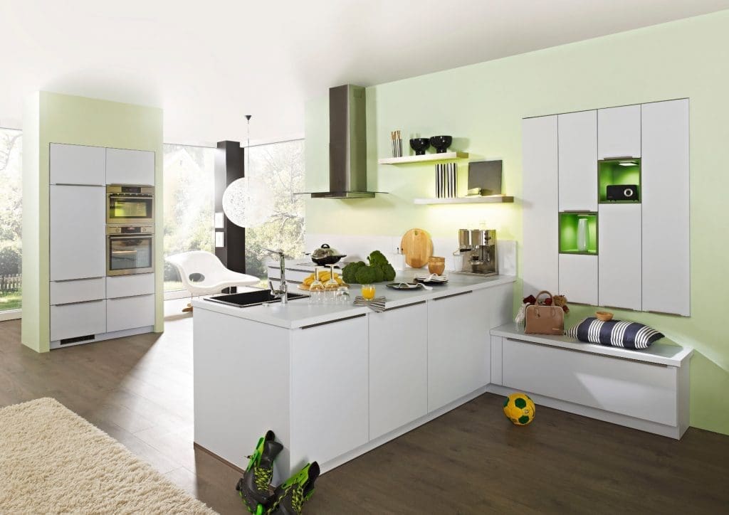 Bauformat Modern Matt White Kitchen | MHK Kitchen Experts