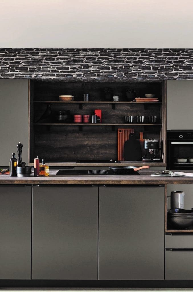 Different Kitchen Door Options Explained: Kitchen Experts - Nobilia Grey Metallic Look Compact Handleless Kitchen 2021 1 | MHK Kitchen Experts