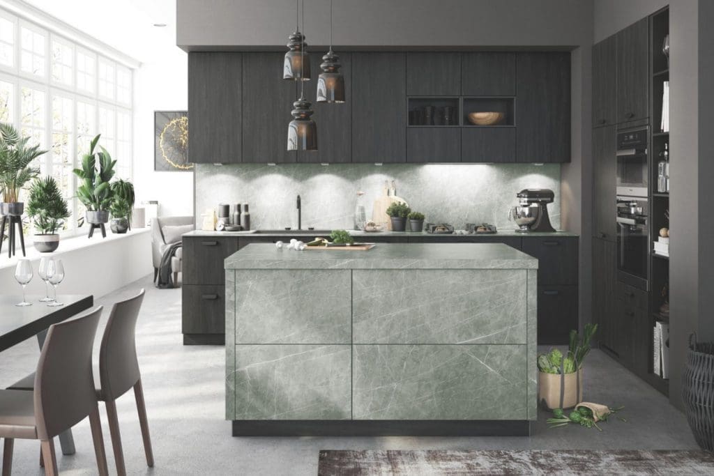 Bauformat Grey Ceramic Compact Kitchen | MHK Kitchen Experts