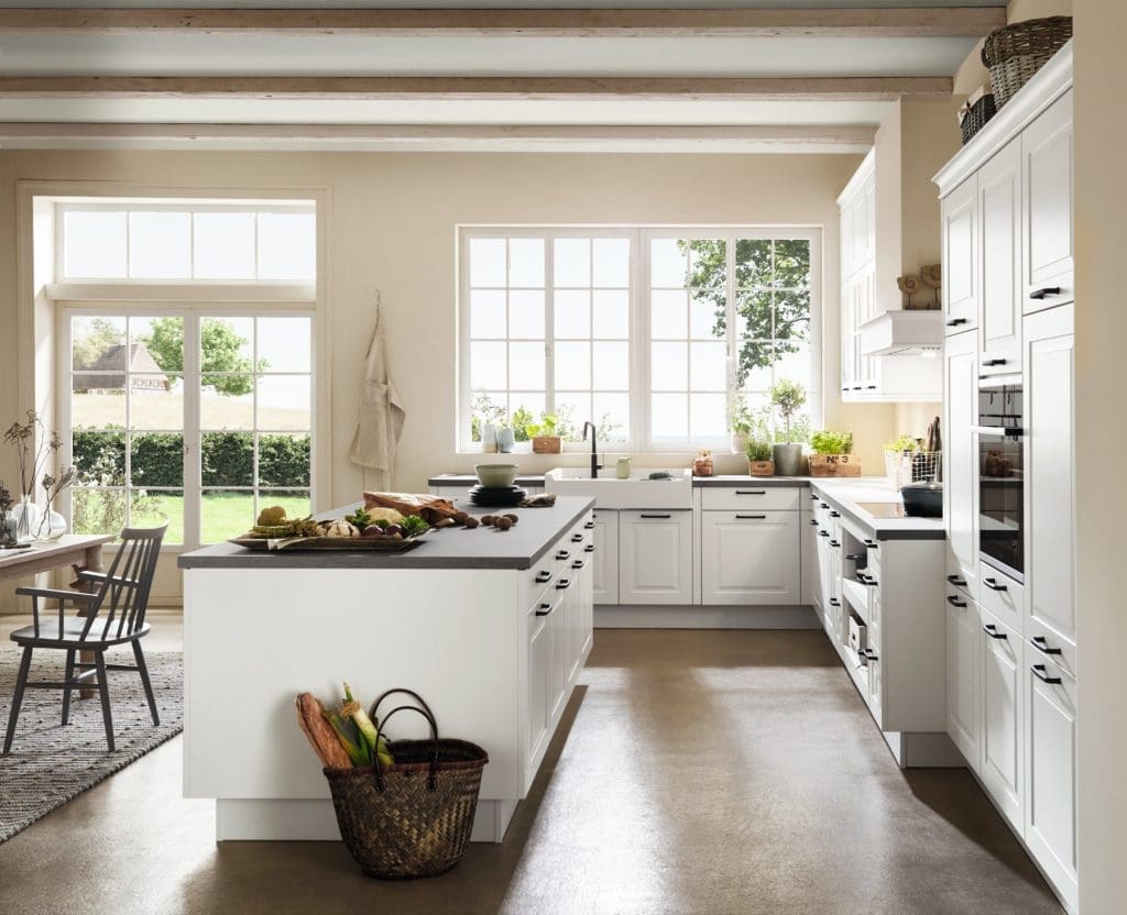 Nobilia White Shaker Kitchen With Island | MHK Kitchen Experts