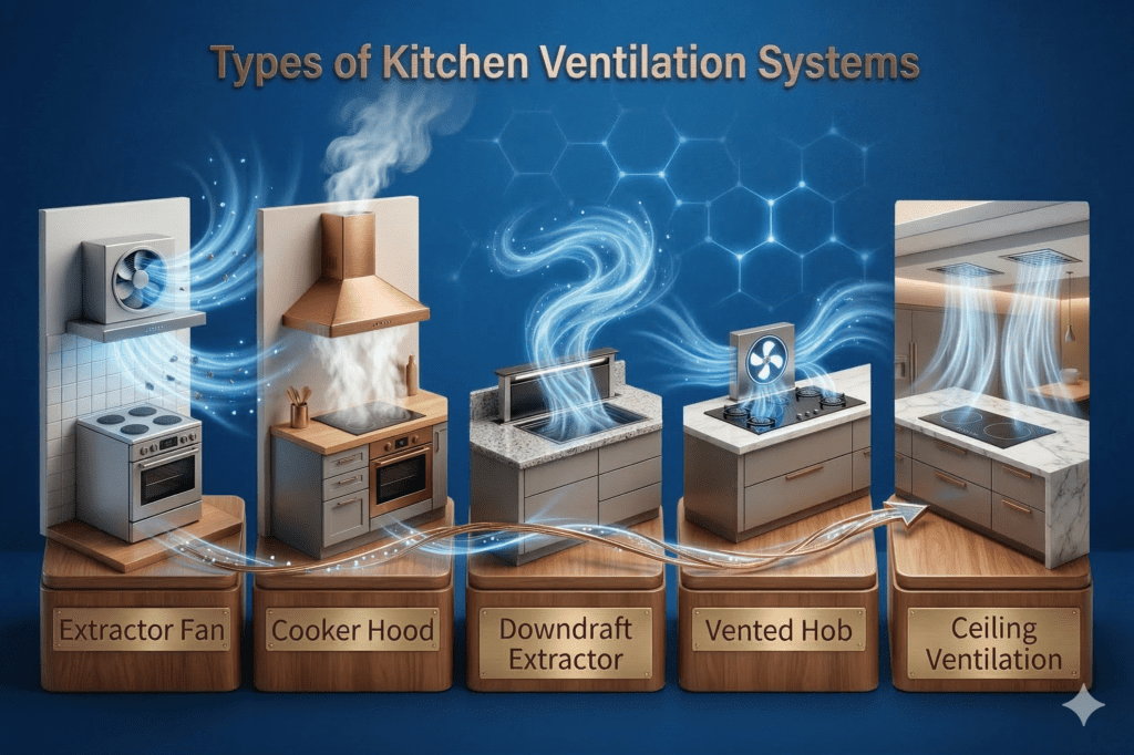 types of kitchen kitchen ventilation system | MHK Kitchen Experts