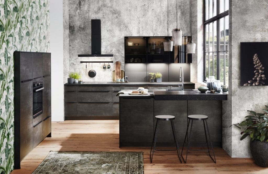 Nobilia Dark Concrete Kitchen 1024X667 1 | MHK Kitchen Experts