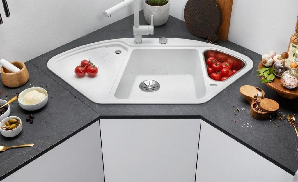 Blanco Corner Sink | MHK Kitchen Experts