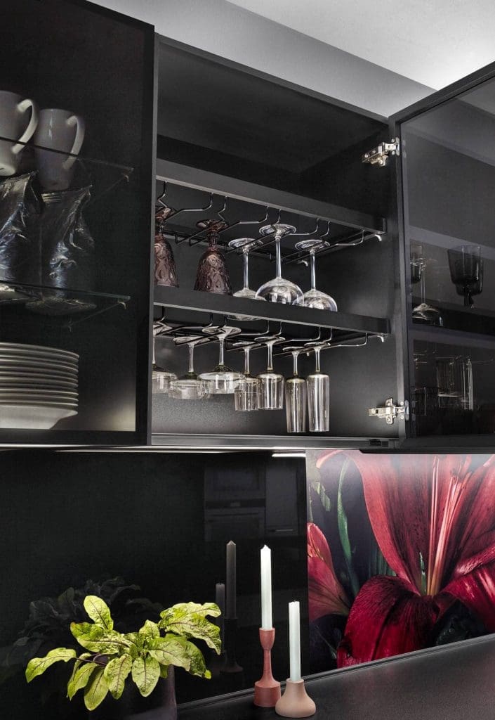 Nobilia Glass Hang Cabinet | MHK Kitchen Experts