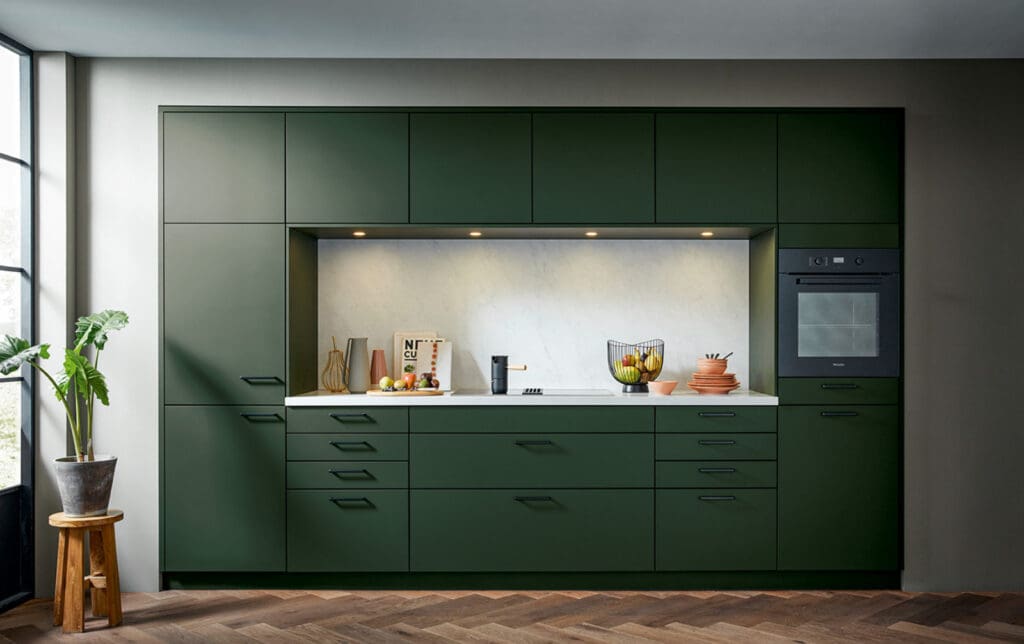 green kitchen design | MHK Kitchen Experts