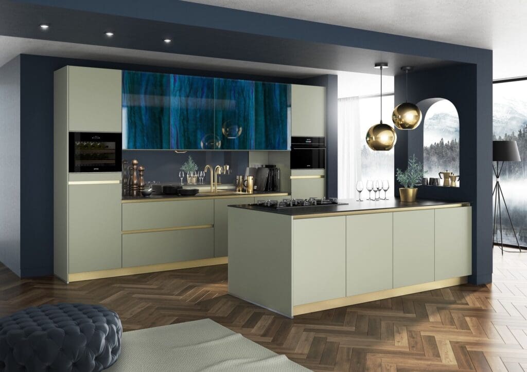 green kitchen design | MHK Kitchen Experts