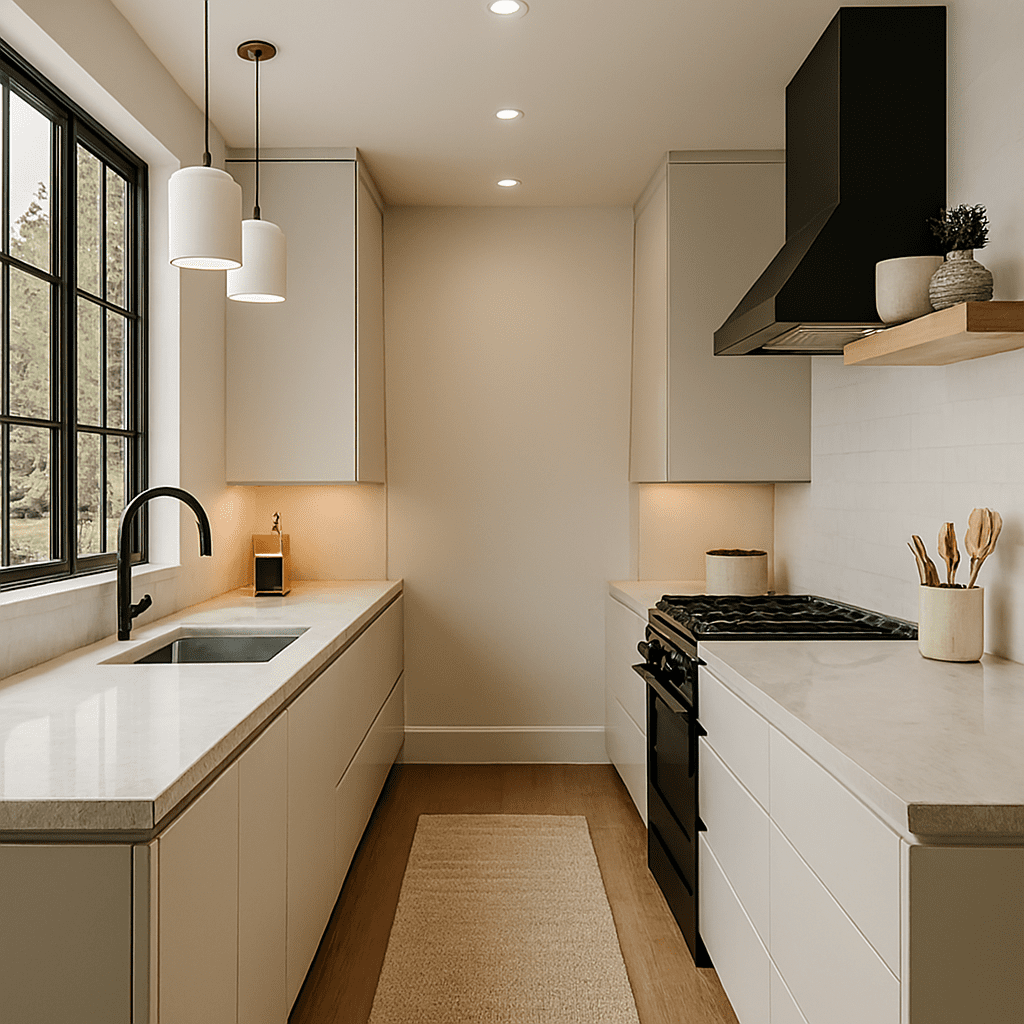 galley kitchen layout | MHK Kitchen Experts