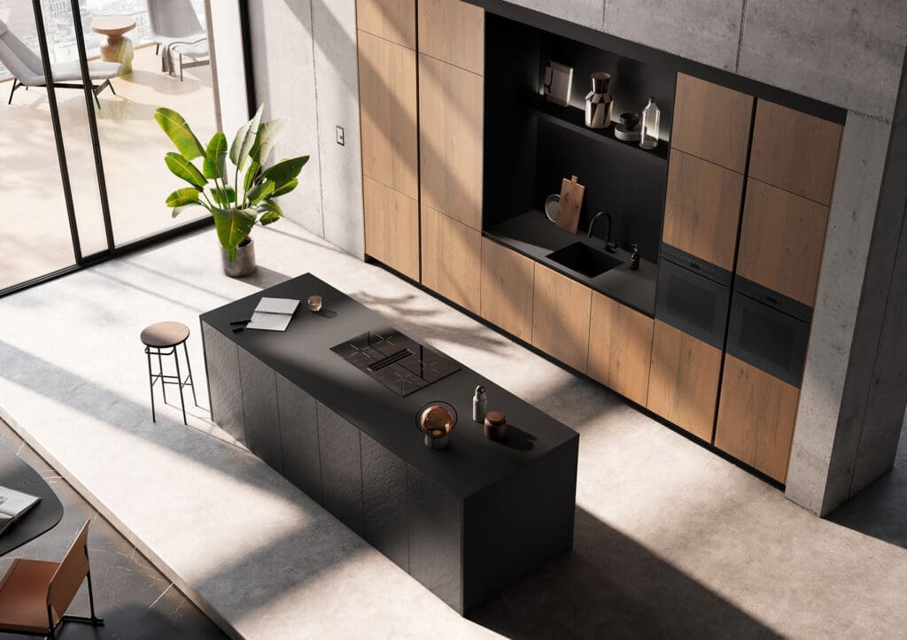 Av7030 Gl Black Star Av6082 Gl Wildeiche Nougat M5 Querformat 1700X1200 | MHK Kitchen Experts