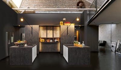 Brigitte Industrial Steel Look Kitchen | MHK Kitchen Experts